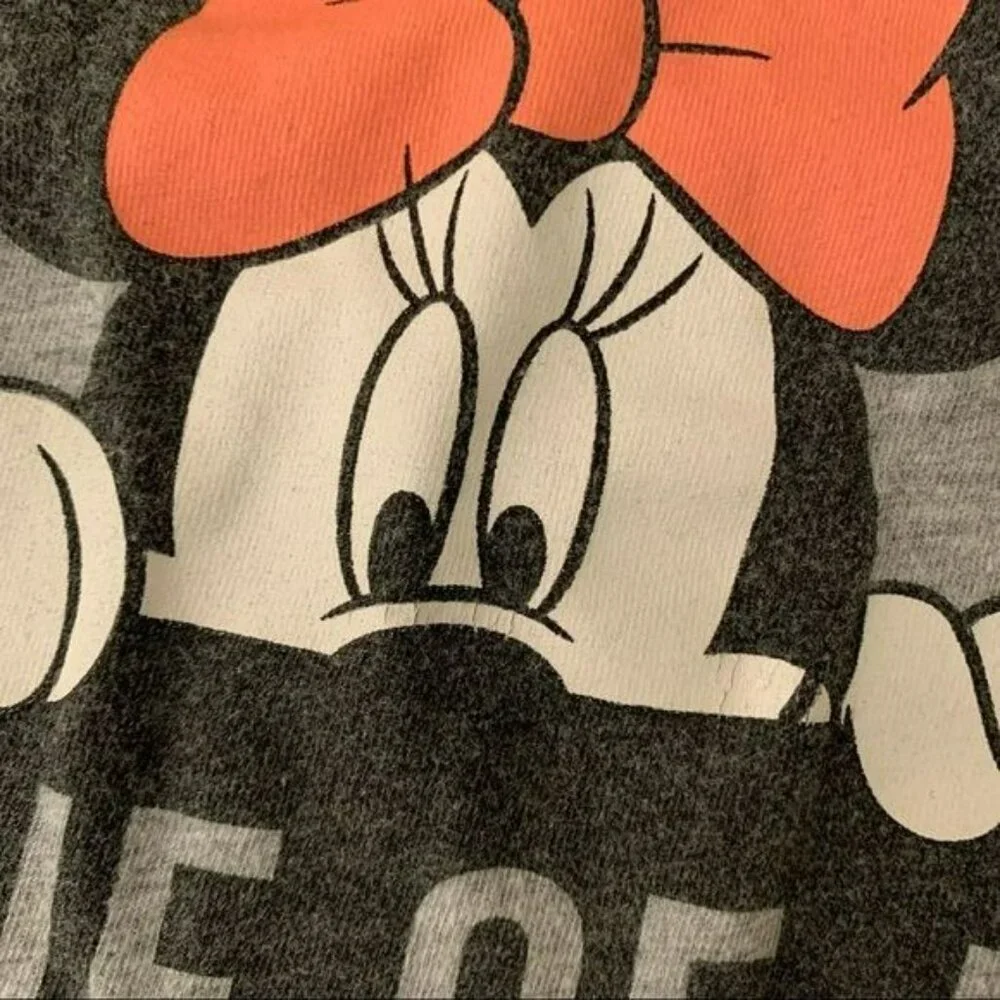 Disney’s Old navy Minnie mouse gray short sleeve shirt one of a kind - 2T